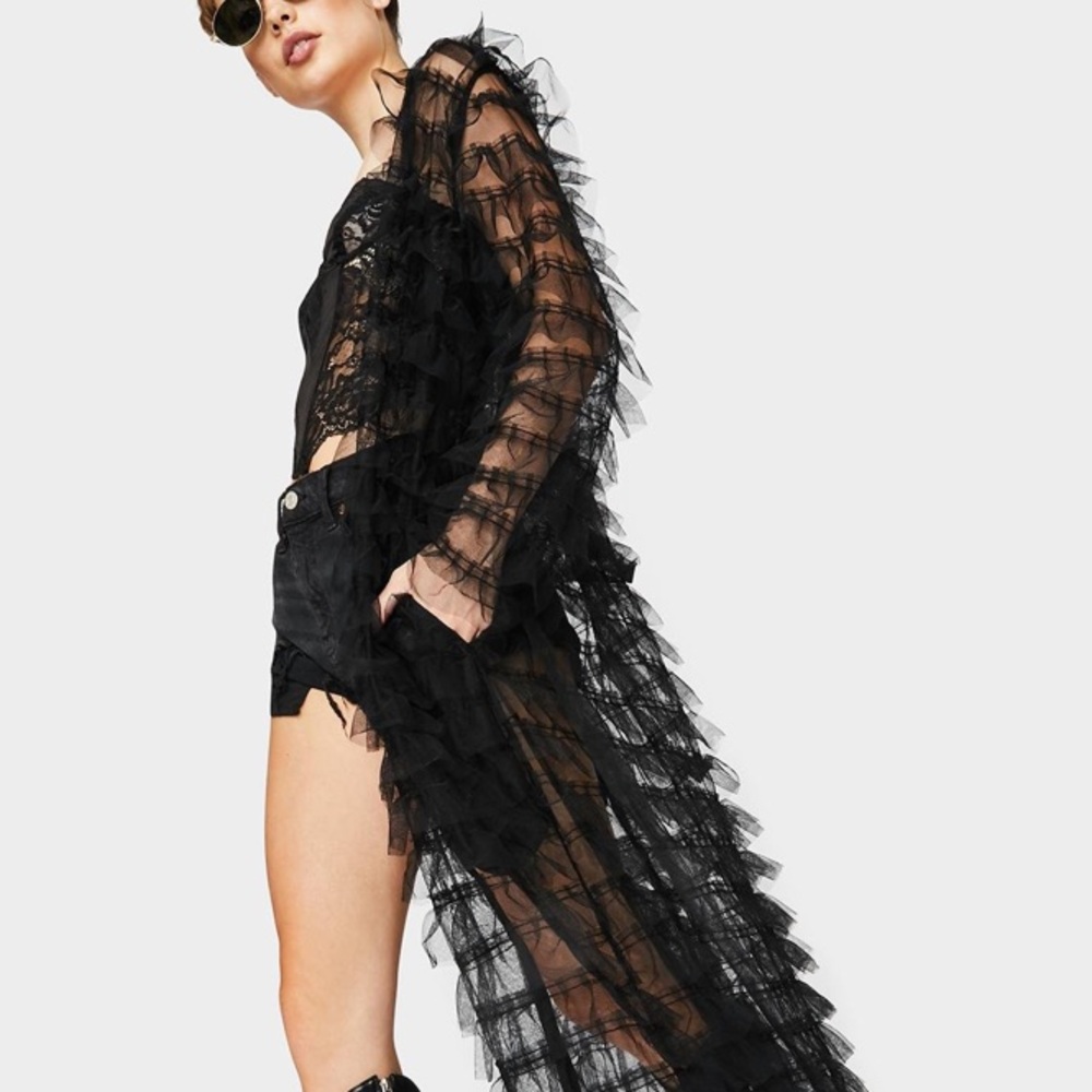 Tulle Sheer Robe